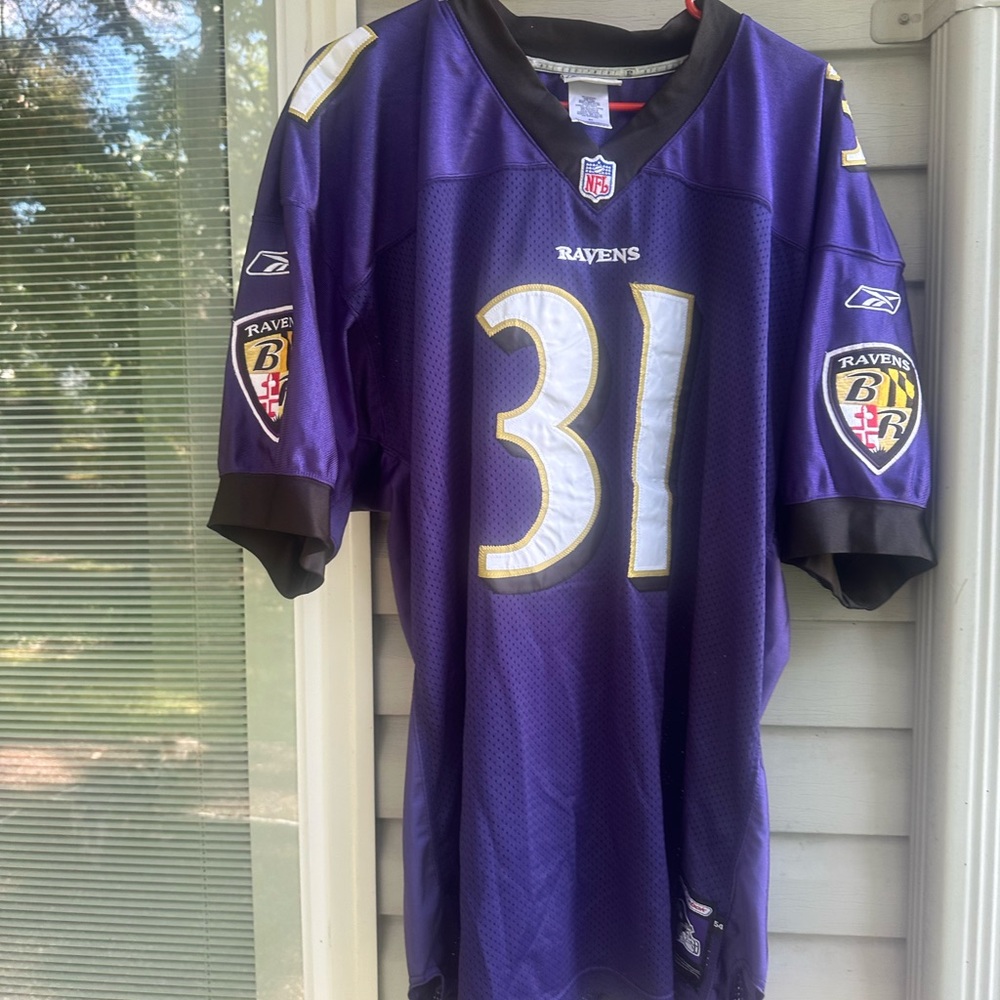 Reebok Purple Ravens Jersey with Number 31